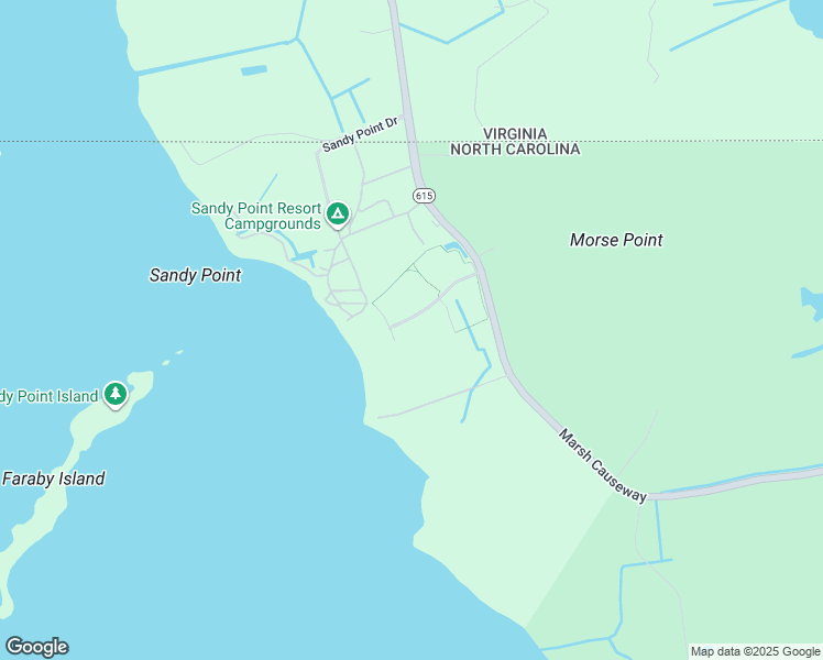 map of restaurants, bars, coffee shops, grocery stores, and more near 113 East Points Estate Drive in Currituck County