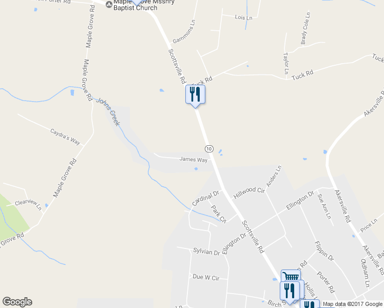 map of restaurants, bars, coffee shops, grocery stores, and more near 80 James Way in Lafayette