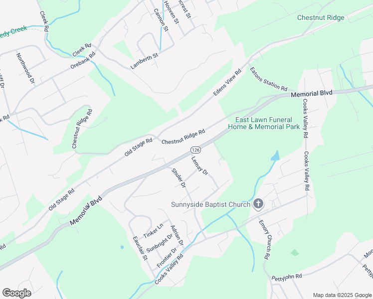 map of restaurants, bars, coffee shops, grocery stores, and more near 4860 Memorial Boulevard in Kingsport