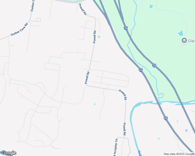map of restaurants, bars, coffee shops, grocery stores, and more near 1746 Ellie Piper Circle in Clarksville