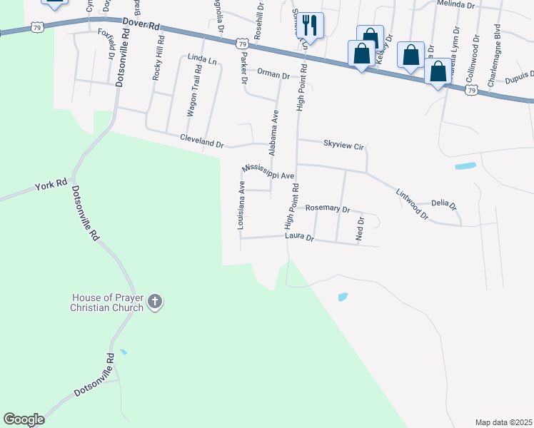 map of restaurants, bars, coffee shops, grocery stores, and more near 10 Montana Avenue in Clarksville