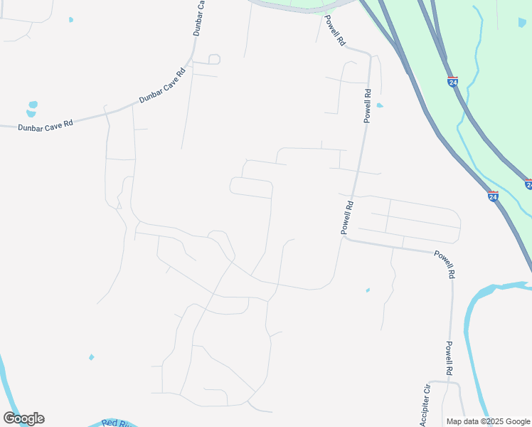 map of restaurants, bars, coffee shops, grocery stores, and more near 1284 Gentry Drive in Clarksville