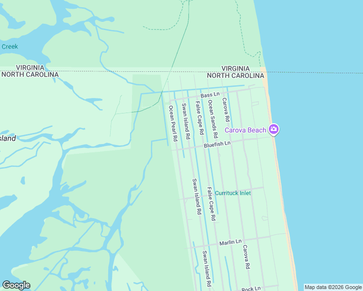 map of restaurants, bars, coffee shops, grocery stores, and more near 2372 Swan Island Road in Corolla