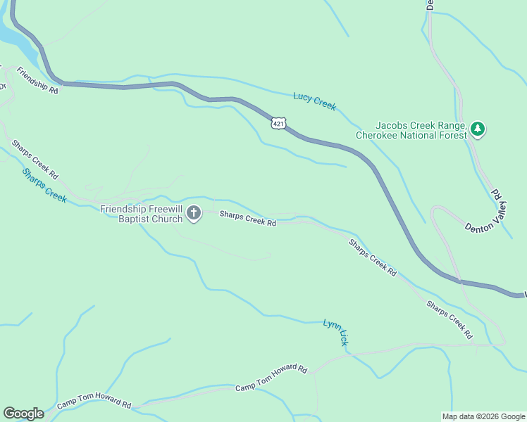 map of restaurants, bars, coffee shops, grocery stores, and more near 567 Sharps Creek Road in Bristol