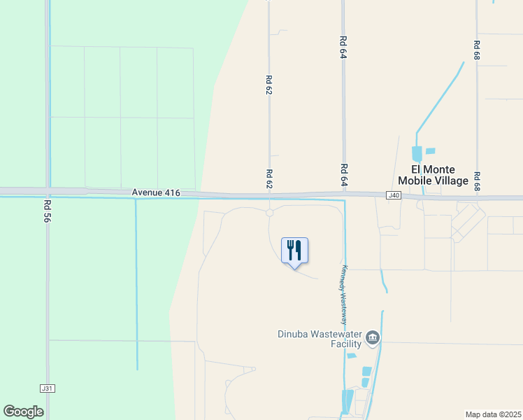 map of restaurants, bars, coffee shops, grocery stores, and more near 6014 Avenue 416 in Reedley