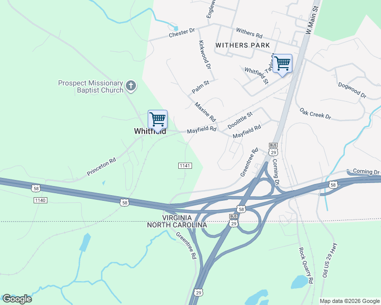 map of restaurants, bars, coffee shops, grocery stores, and more near 475 Sydenham Street in Danville