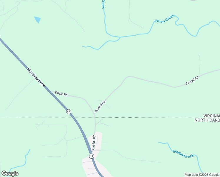 map of restaurants, bars, coffee shops, grocery stores, and more near 135 Powell Road in Ridgeway