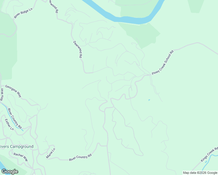 map of restaurants, bars, coffee shops, grocery stores, and more near 341 Raven Road in Piney Creek