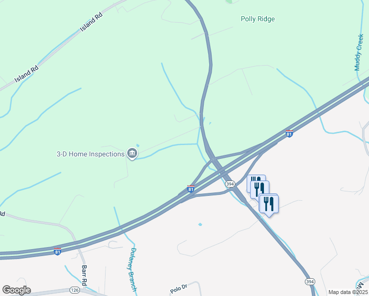 map of restaurants, bars, coffee shops, grocery stores, and more near 1106 Tennessee 394 in Blountville