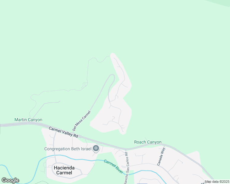 map of restaurants, bars, coffee shops, grocery stores, and more near 129 Del Mesa Carmel in Carmel