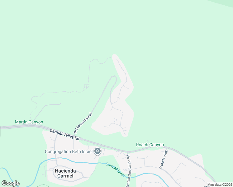 map of restaurants, bars, coffee shops, grocery stores, and more near 129 Del Mesa Carmel in Carmel