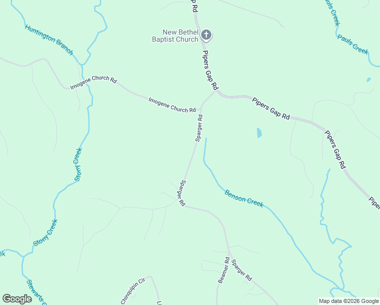 map of restaurants, bars, coffee shops, grocery stores, and more near 2131 Sparger Road in Mount Airy