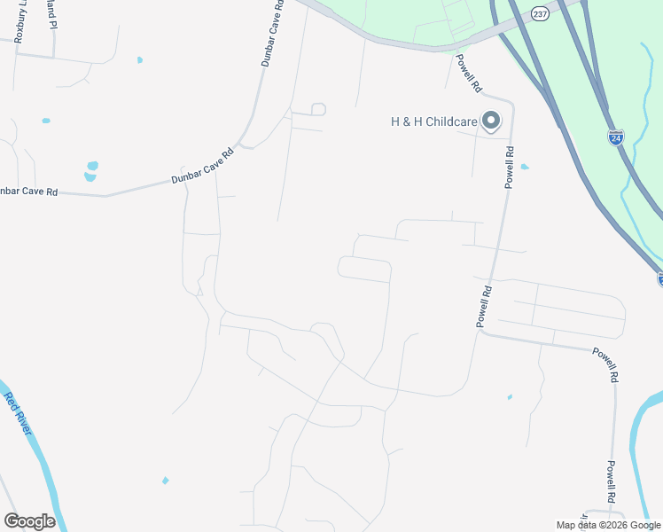map of restaurants, bars, coffee shops, grocery stores, and more near 1169 Gentry Drive in Clarksville