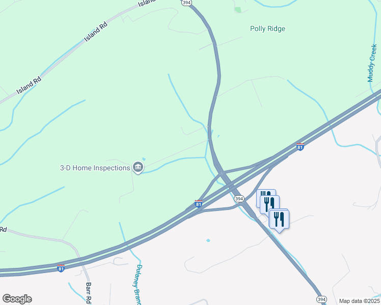 map of restaurants, bars, coffee shops, grocery stores, and more near 1106 Tennessee 394 in Blountville