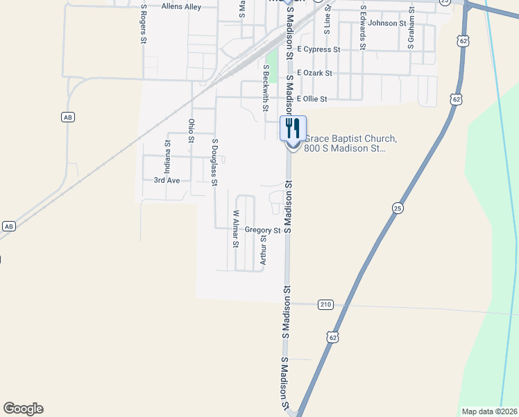 map of restaurants, bars, coffee shops, grocery stores, and more near 912 East Almar Street in Malden