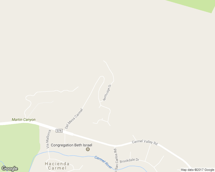 map of restaurants, bars, coffee shops, grocery stores, and more near 134 Del Mesa Carmel in Carmel