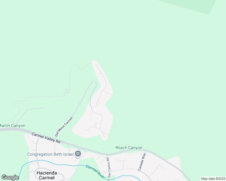 map of restaurants, bars, coffee shops, grocery stores, and more near 254 Del Mesa Drive in Carmel