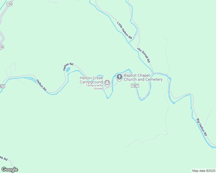 map of restaurants, bars, coffee shops, grocery stores, and more near 2047 Helton Road in Grassy Creek