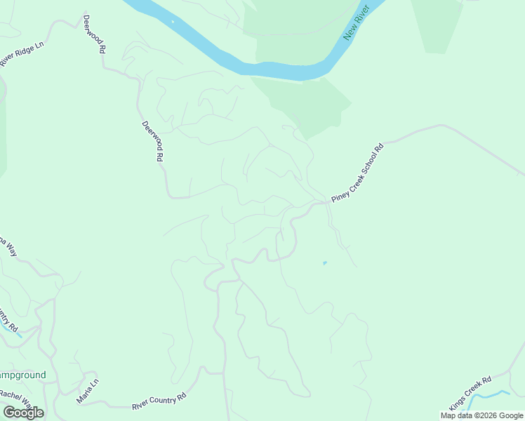 map of restaurants, bars, coffee shops, grocery stores, and more near 206 Raven Road in Piney Creek