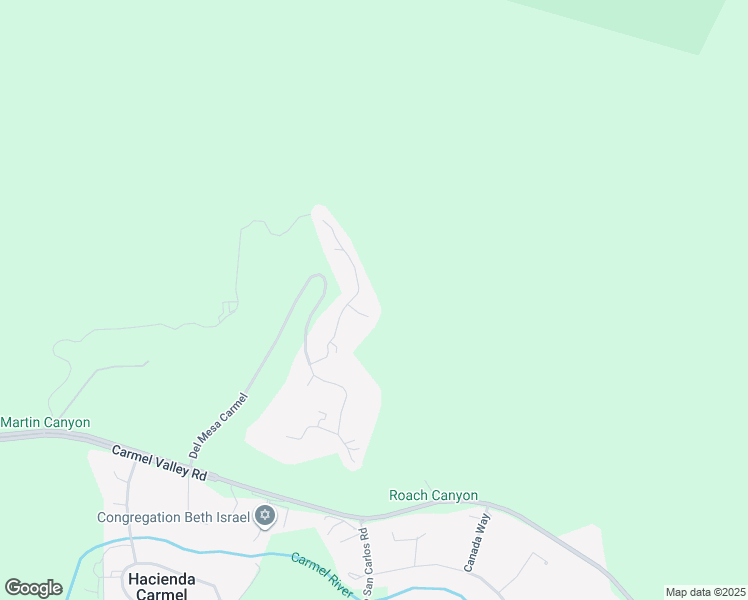 map of restaurants, bars, coffee shops, grocery stores, and more near 261 Del Mesa Carmel in Carmel