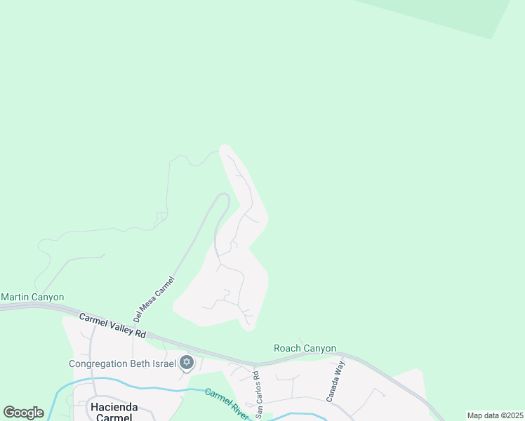 map of restaurants, bars, coffee shops, grocery stores, and more near 261 Del Mesa Carmel in Carmel