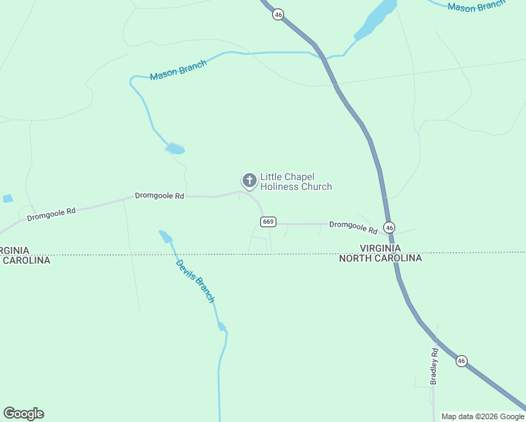 map of restaurants, bars, coffee shops, grocery stores, and more near 2402-2648 Dromgoole Road in Valentines