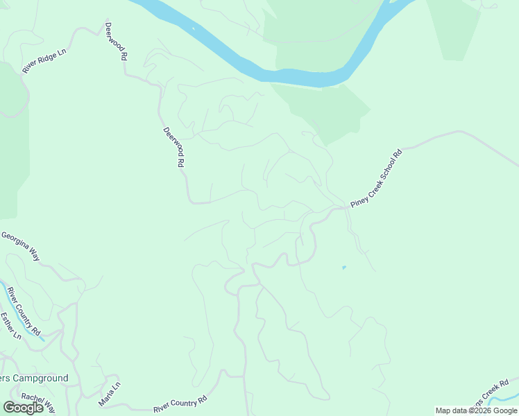 map of restaurants, bars, coffee shops, grocery stores, and more near 61 Deerwood Road in Piney Creek