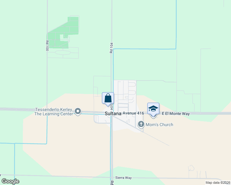 map of restaurants, bars, coffee shops, grocery stores, and more near 41711 Sultana Road in Sultana