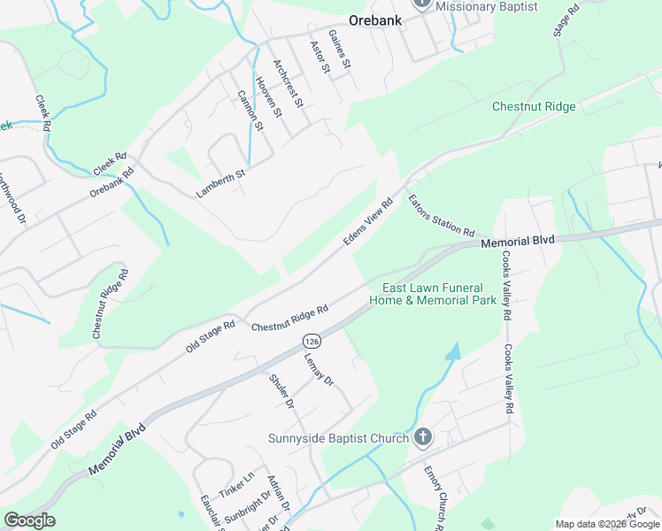 map of restaurants, bars, coffee shops, grocery stores, and more near 4745 Edens View Road in Kingsport