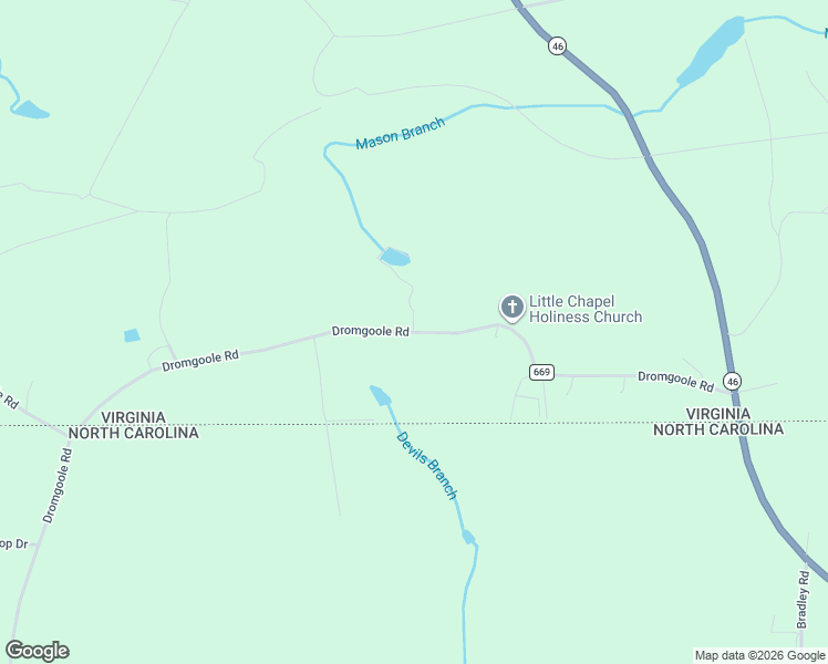 map of restaurants, bars, coffee shops, grocery stores, and more near 2402 Dromgoole Road in Valentines