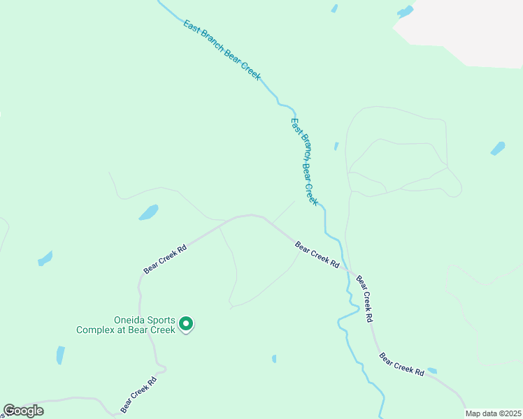 map of restaurants, bars, coffee shops, grocery stores, and more near 956 Bear Creek Road in Oneida