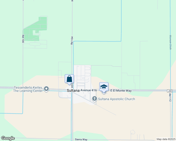 map of restaurants, bars, coffee shops, grocery stores, and more near 41680 Road 105 in Dinuba