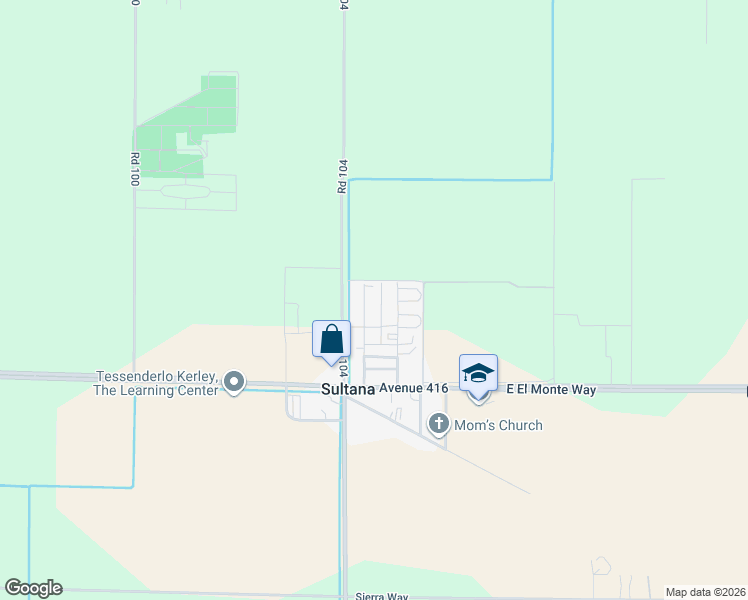 map of restaurants, bars, coffee shops, grocery stores, and more near 41711 Sultana Road in Sultana