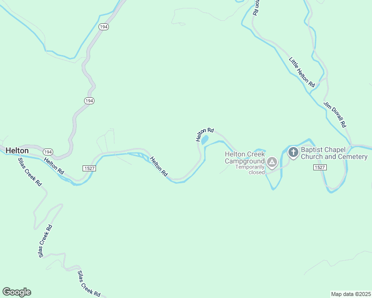 map of restaurants, bars, coffee shops, grocery stores, and more near 1293 Helton Road in Grassy Creek