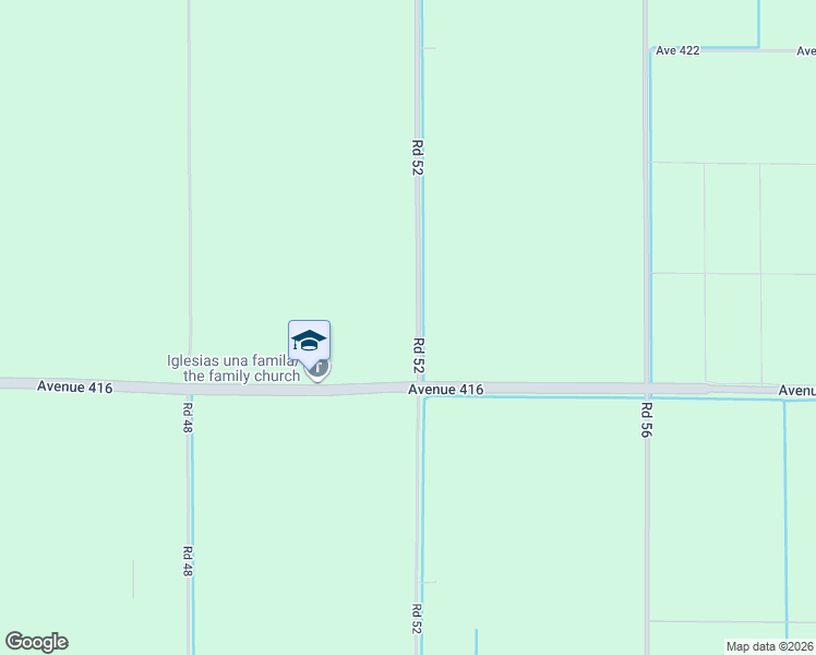 map of restaurants, bars, coffee shops, grocery stores, and more near 41709 Road 52 in Reedley