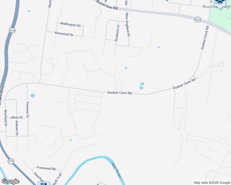 map of restaurants, bars, coffee shops, grocery stores, and more near 1268 Dunbar Cave Road in Clarksville