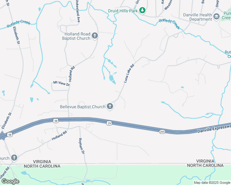 map of restaurants, bars, coffee shops, grocery stores, and more near 863 Luna Lake Road in Danville