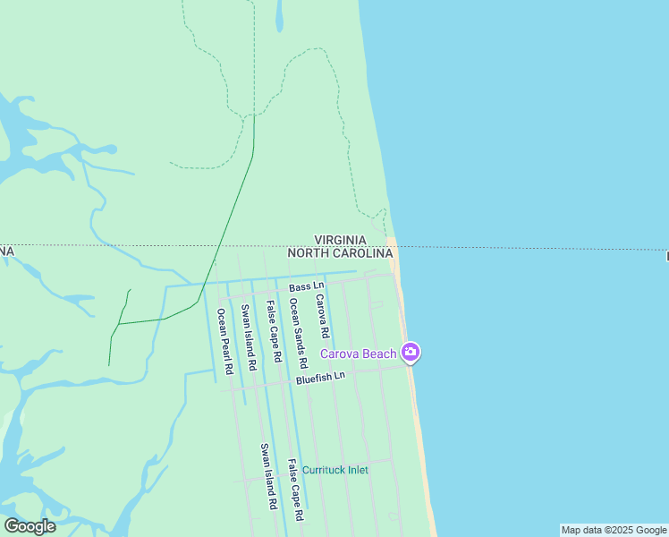 map of restaurants, bars, coffee shops, grocery stores, and more near 201 Bass Lane in Corolla