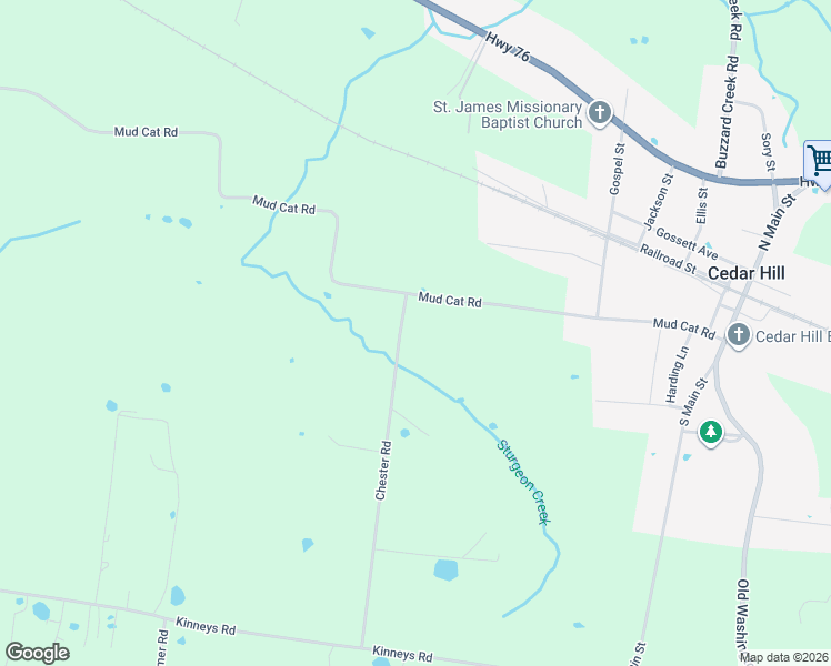 map of restaurants, bars, coffee shops, grocery stores, and more near 4721 Chester Road in Cedar Hill