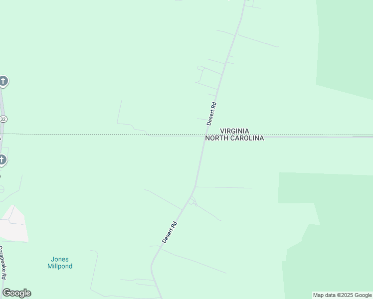 map of restaurants, bars, coffee shops, grocery stores, and more near 192 Desert Road in Corapeake