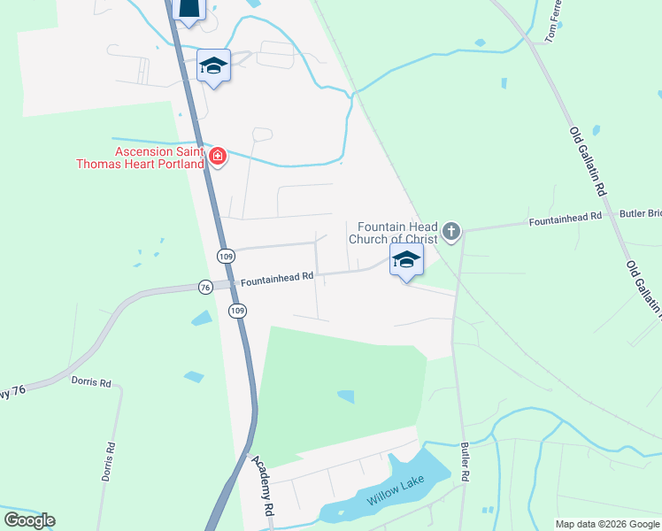 map of restaurants, bars, coffee shops, grocery stores, and more near 201 Fountainhead Road in Portland