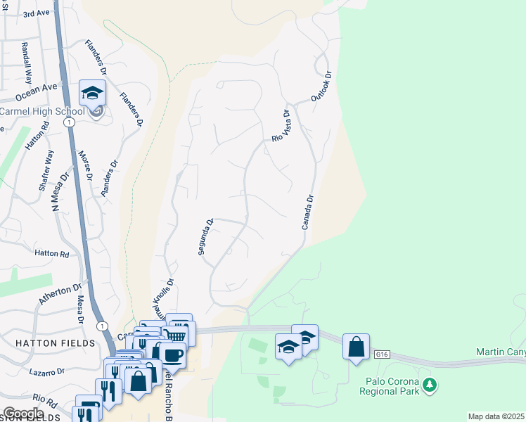 map of restaurants, bars, coffee shops, grocery stores, and more near 4250 Tolando Trail in Carmel