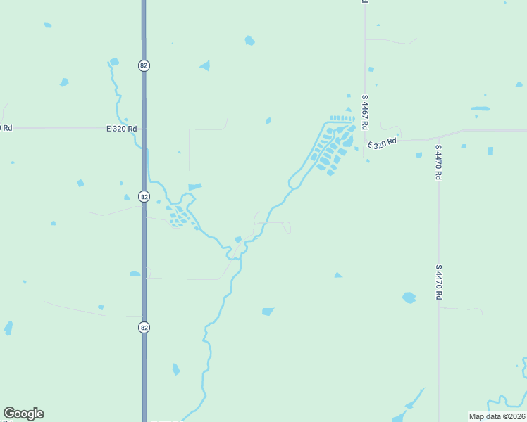 map of restaurants, bars, coffee shops, grocery stores, and more near 446516 East 325 Drive in Vinita