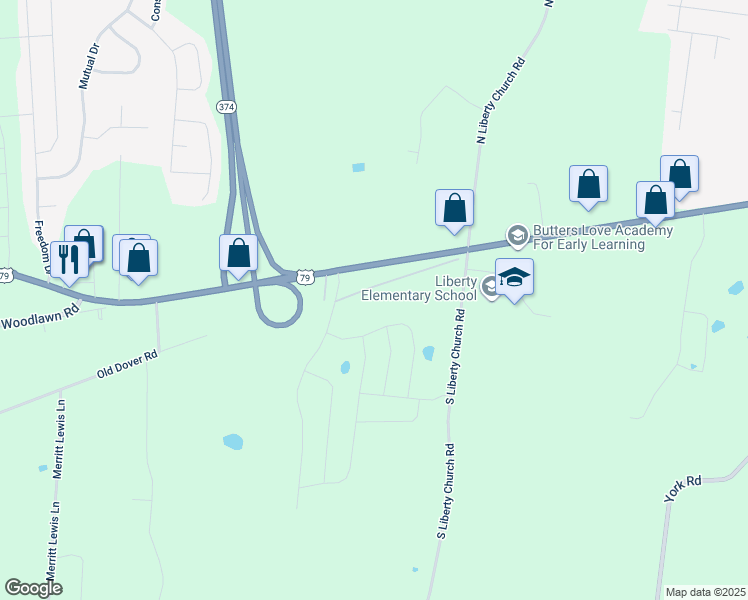 map of restaurants, bars, coffee shops, grocery stores, and more near 862 Cherry Road in Clarksville