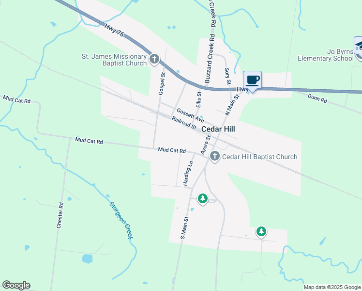 map of restaurants, bars, coffee shops, grocery stores, and more near in Cedar Hill