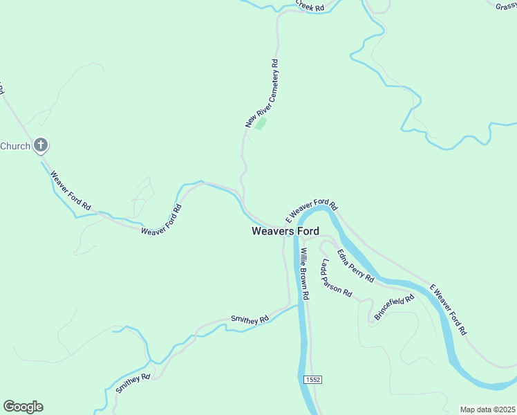 map of restaurants, bars, coffee shops, grocery stores, and more near 961 New River Cemetery Road in Grassy Creek