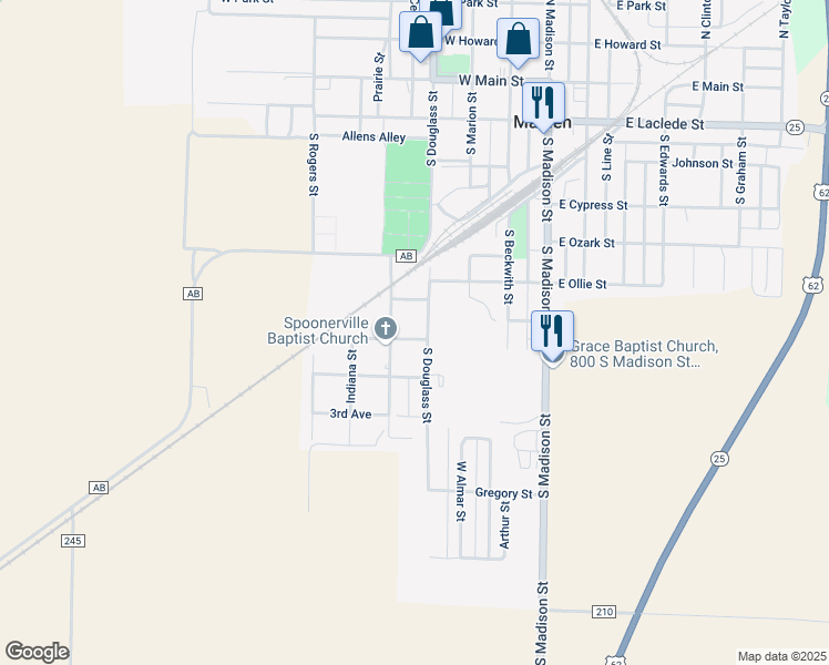map of restaurants, bars, coffee shops, grocery stores, and more near 402 1st Avenue in Malden