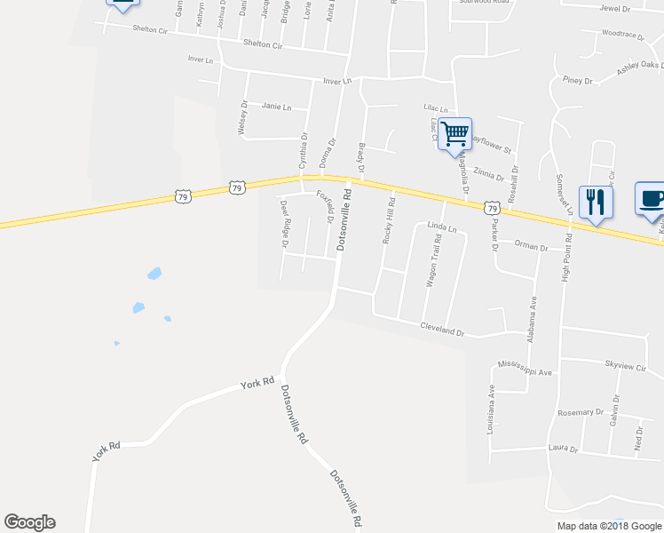 map of restaurants, bars, coffee shops, grocery stores, and more near 701 Arrowfield Drive in Clarksville