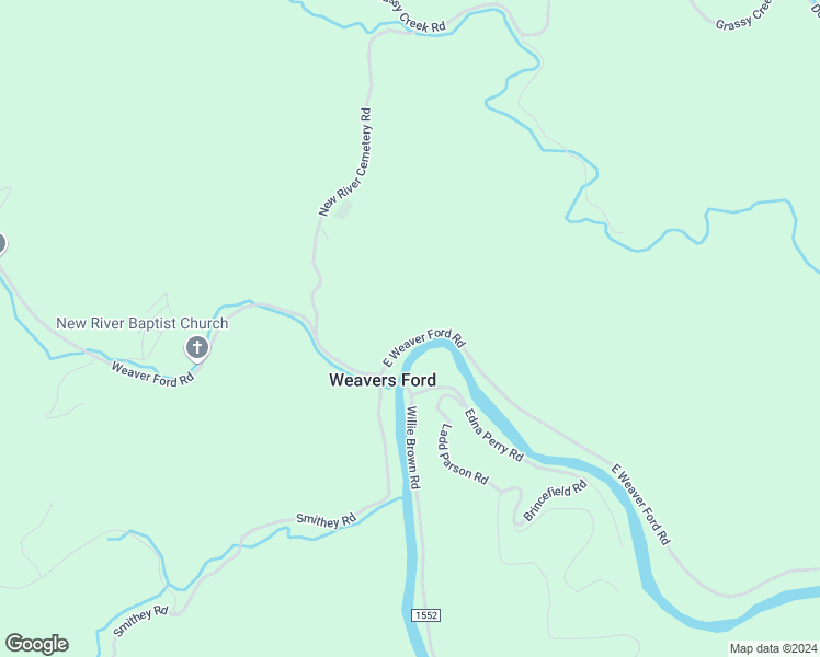 map of restaurants, bars, coffee shops, grocery stores, and more near 185 East Weaver Ford Road in Grassy Creek