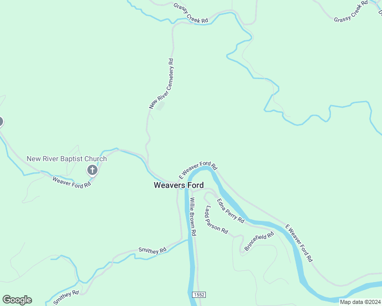 map of restaurants, bars, coffee shops, grocery stores, and more near 183 East Weaver Ford Road in Grassy Creek